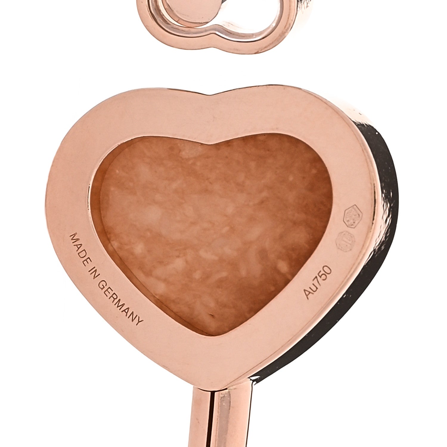 Chopard 18K Rose Gold Diamond Pink Opal Happy Hearts Bangle Bracelet 4 of 6