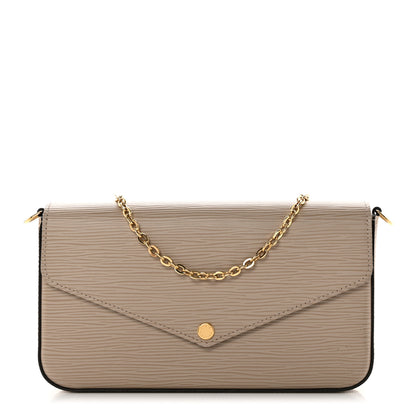 Louis Vuitton Epi Felicie Pochette Chain Wallet Galet 1 of 10