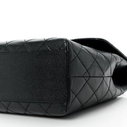 Chanel Caviar Quilted Jumbo Kelly Flap Black 11 of 13