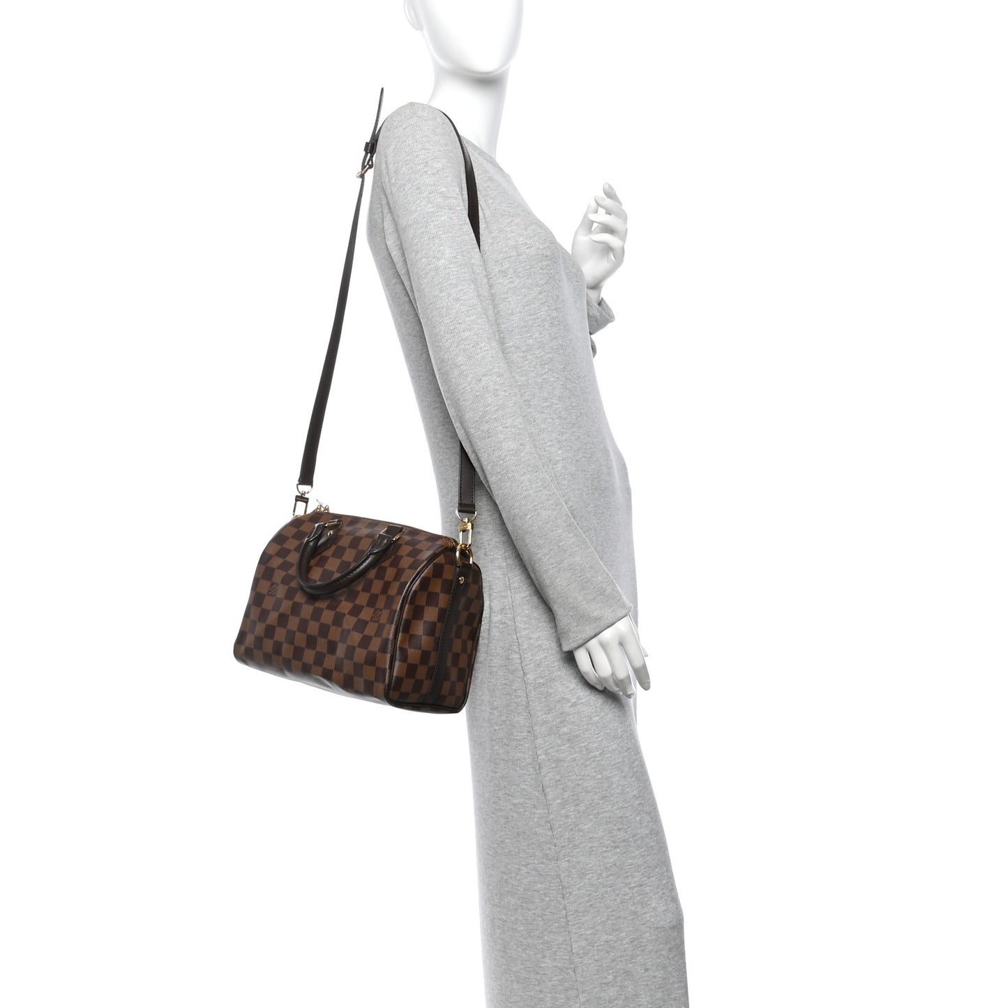 Damier Ebene Speedy Bandouliere 25