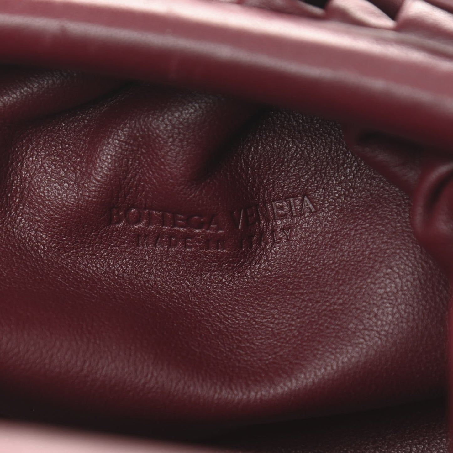 Butter Calfskin The Mini Pouch Bordeaux