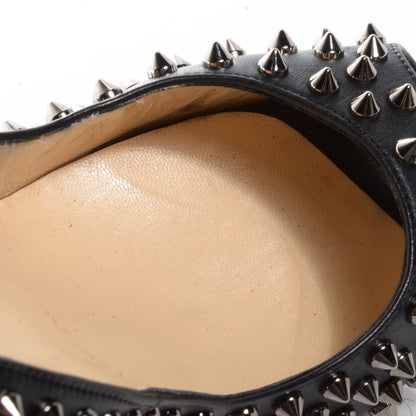 Christian Louboutin Calfskin Lady Peep Spikes VIP 150 Pumps 41 Black Silver 10 of 10