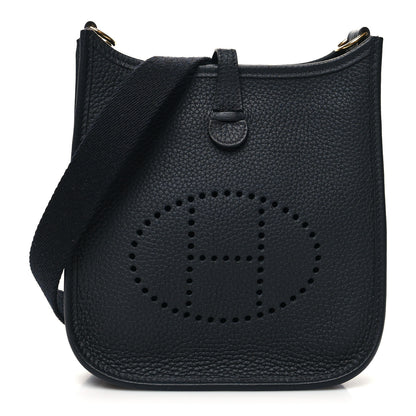 Hermes Taurillon Clemence Evelyne TPM Black 1 of 11