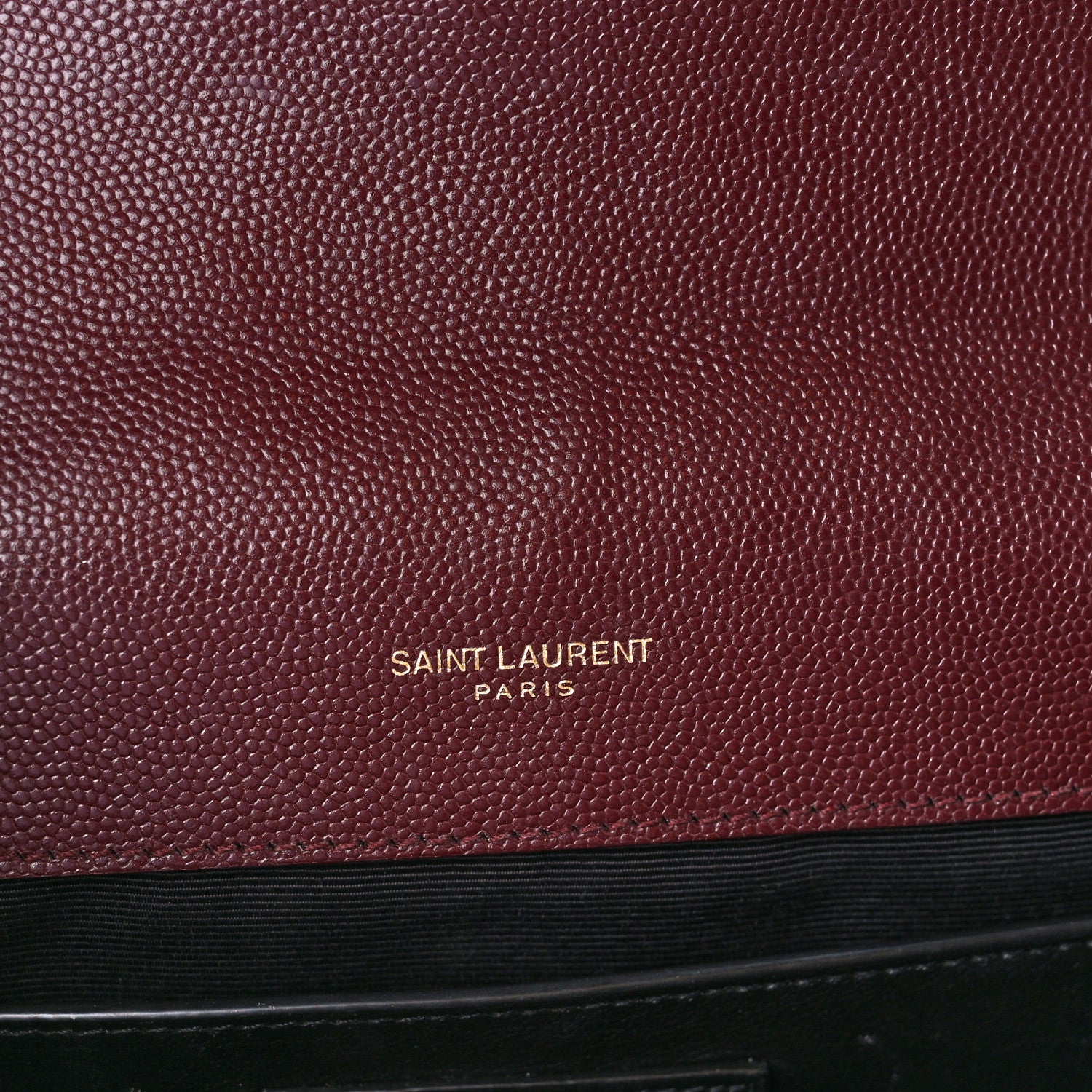 Saint Laurent Grain De Poudre Textured Mixed Matelasse Medium Triquilt Monogram Satchel Rouge Legion 7 of 16