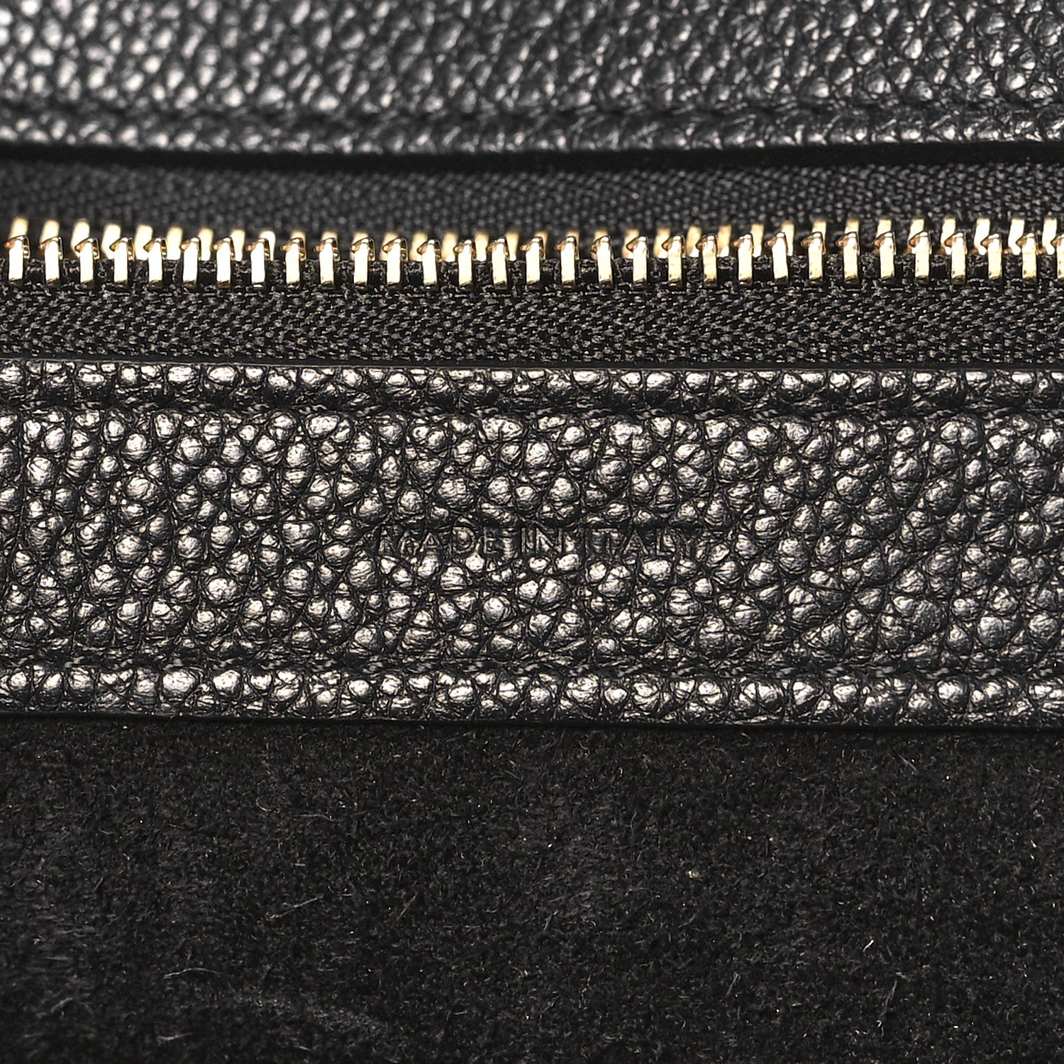 Celine Soft Grained Calfskin Small Belt Cabas Phantom Black 7 of 10