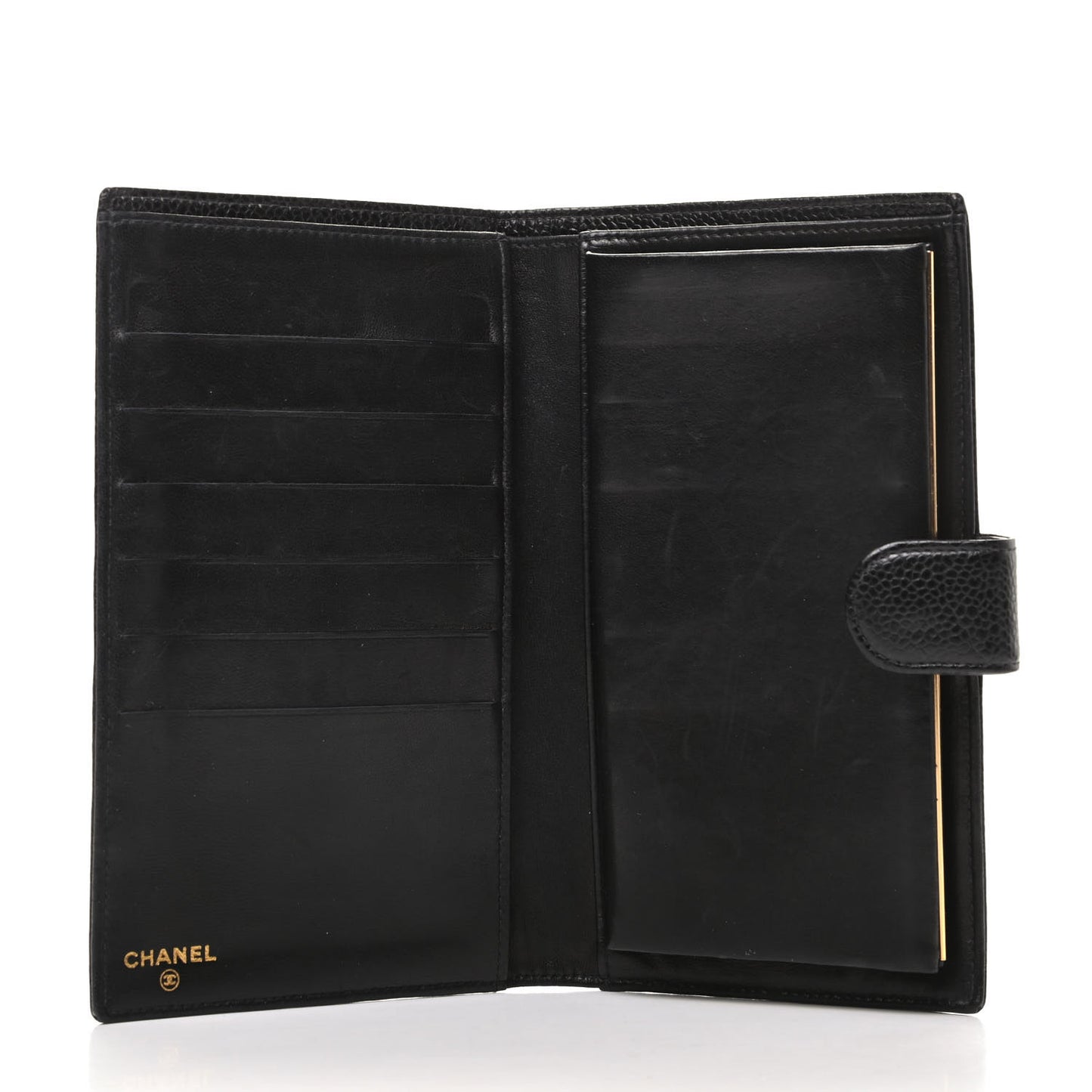 Caviar Timeless CC French Wallet Black