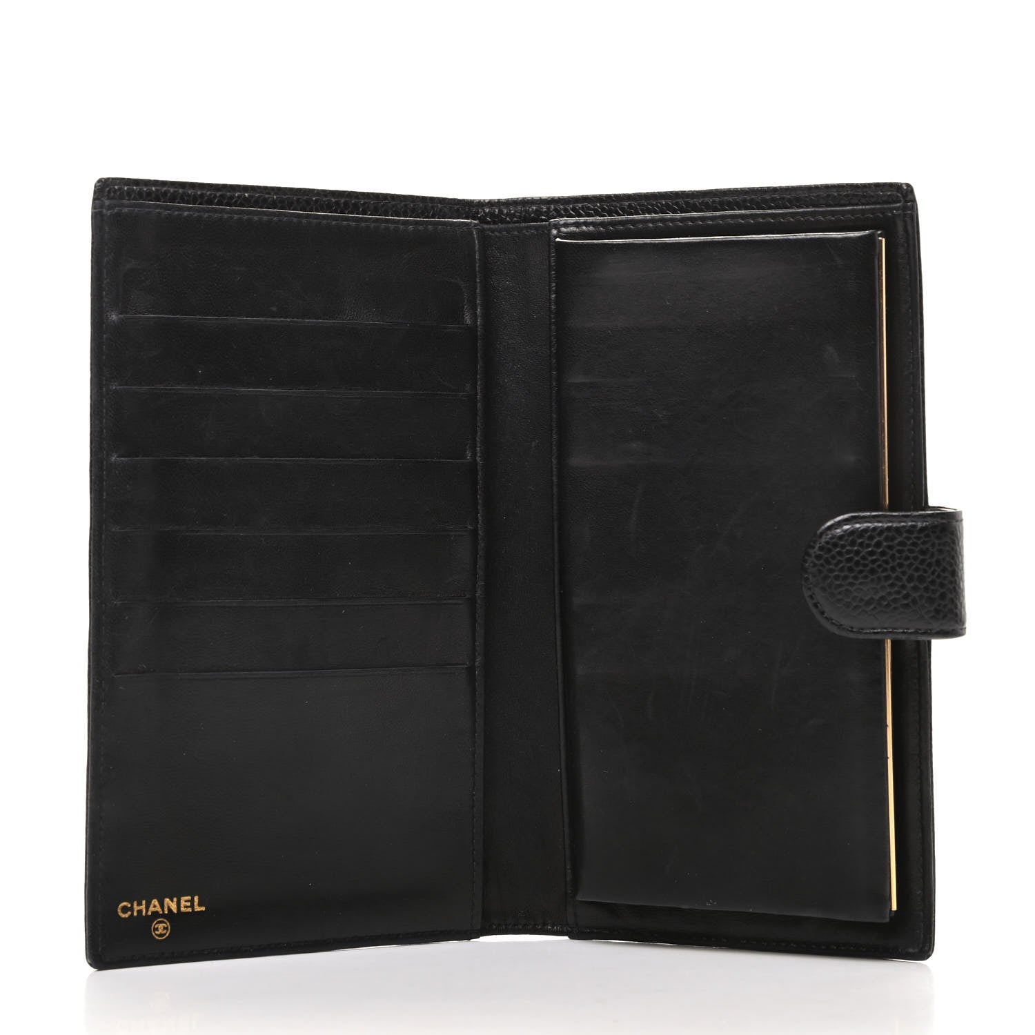 Chanel Caviar Timeless CC French Wallet Black 5 of 8