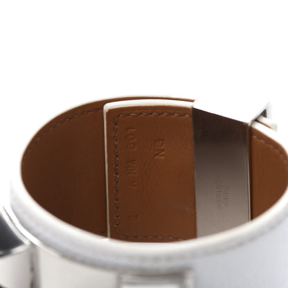 Hermes Epsom Collier de Chien CDC Bracelet T2 White 8 of 9