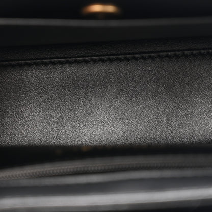 Chanel Shiny Aged Calfskin Quilted Nano Kelly Shopper Black 5 of 10