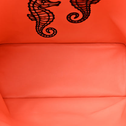 Goyard Goyardine Embroidered Seahorse Reversible Anjou PM Coral 6 of 11