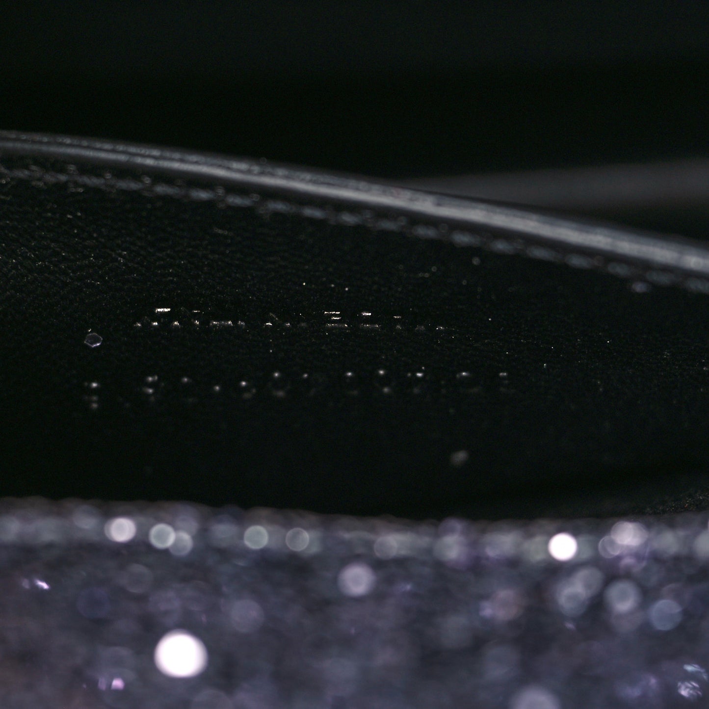 Glitter Classic Kate Monogram Clutch Sunset Grey