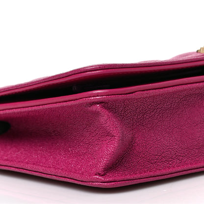 Chanel Caviar Quilted Boy Wallet On Chain WOC Fuchsia 8 of 9