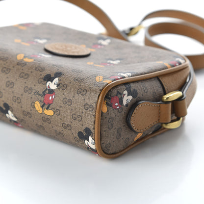 Gucci X DISNEY Mini Vintage GG Supreme Monogram Mickey Mouse Shoulder Bag Beige Vintage Sun Oil 7 of 11
