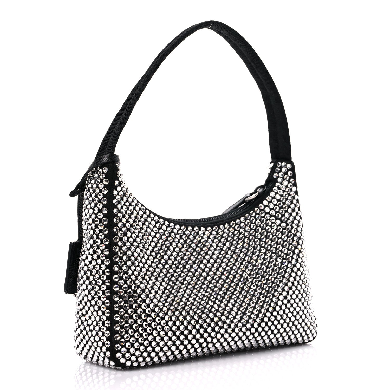 Prada Satin Crystal Mini Re-Edition 2000 Bag Cristal 3 of 8