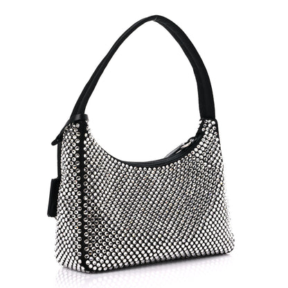 Prada Satin Crystal Mini Re-Edition 2000 Bag Cristal 3 of 8