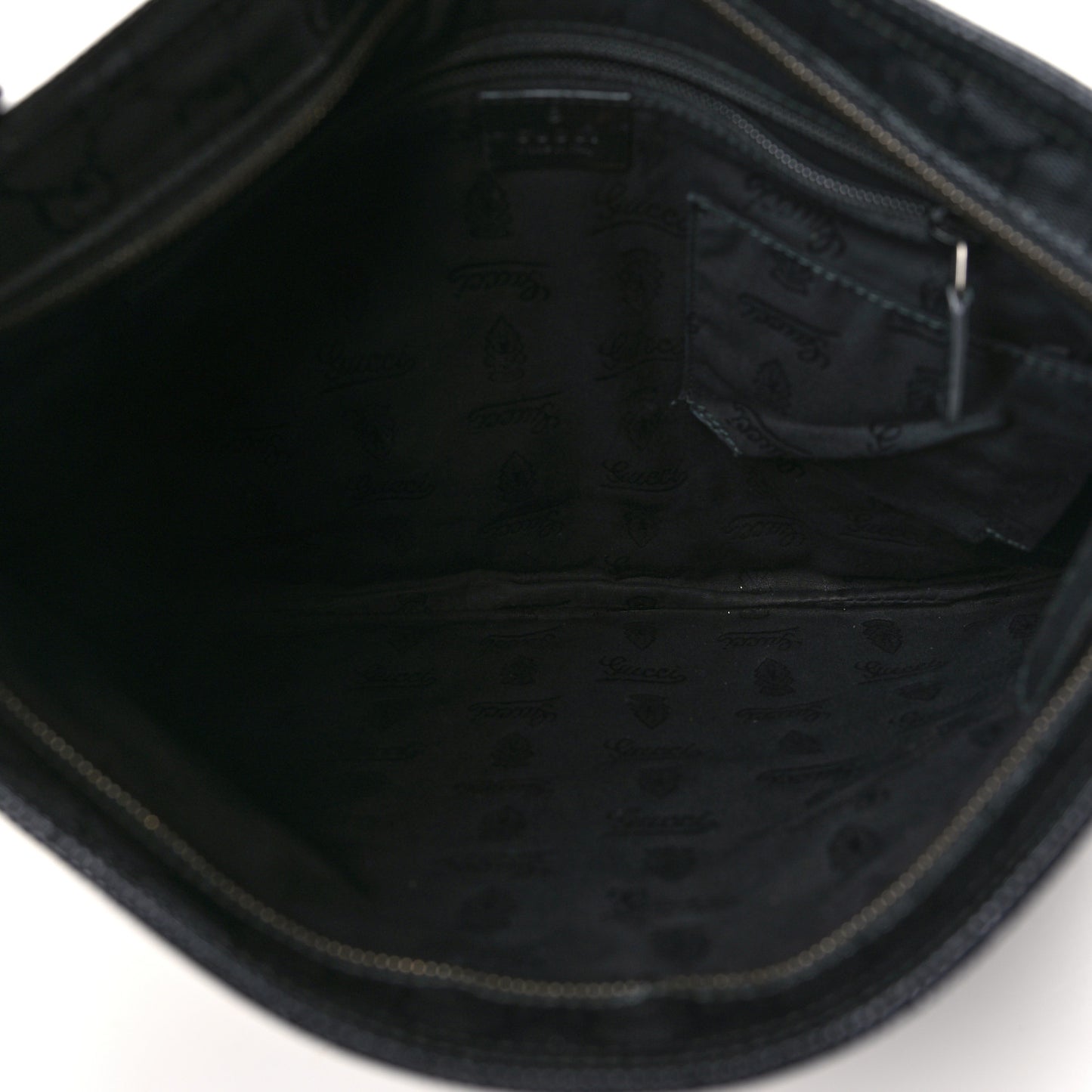 Imprime Monogram Medium Flat Messenger Bag Black