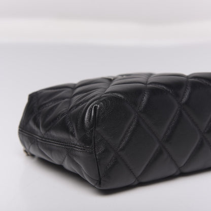 Balenciaga Calfskin Quilted Touch B Square Shoulder Bag Black 10 of 11