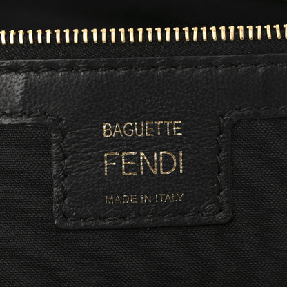 Fendi Nappa FF 1974 Embossed Large Baguette Black 5 of 10