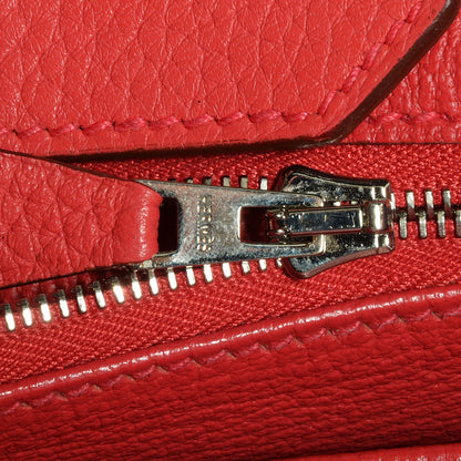 Hermes Taurillon Clemence Birkin 30 Bougainvillea 16 of 19