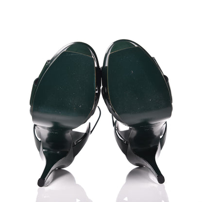 Saint Laurent Patent Tribute 105 Platform Sandals 36.5 Green 7 of 10