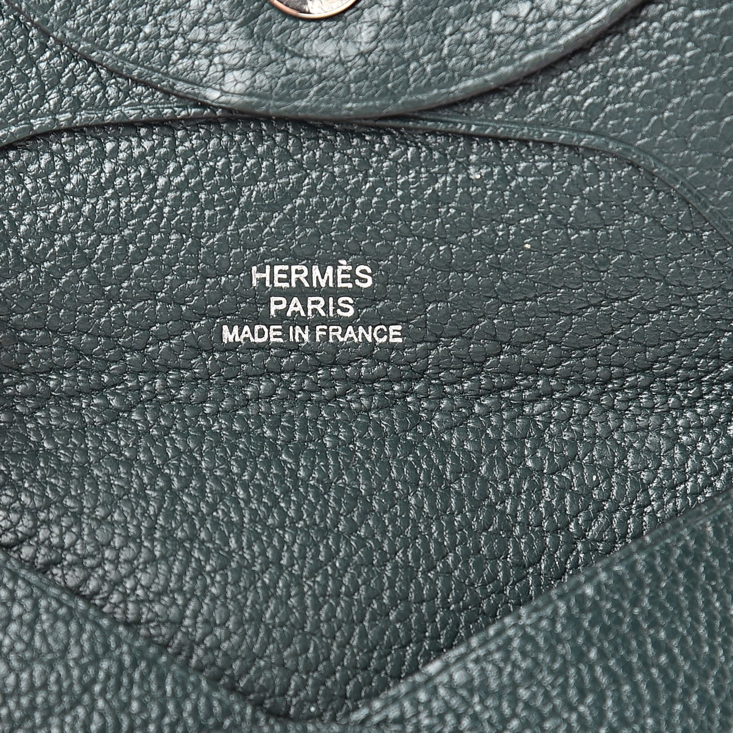 Hermes Chevre Mysore Bastia Coin Purse Vert Titien 6 of 9
