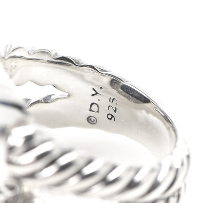 David Yurman Sterling Silver Black Onyx 14mm Albion Ring 52 6 5 of 5