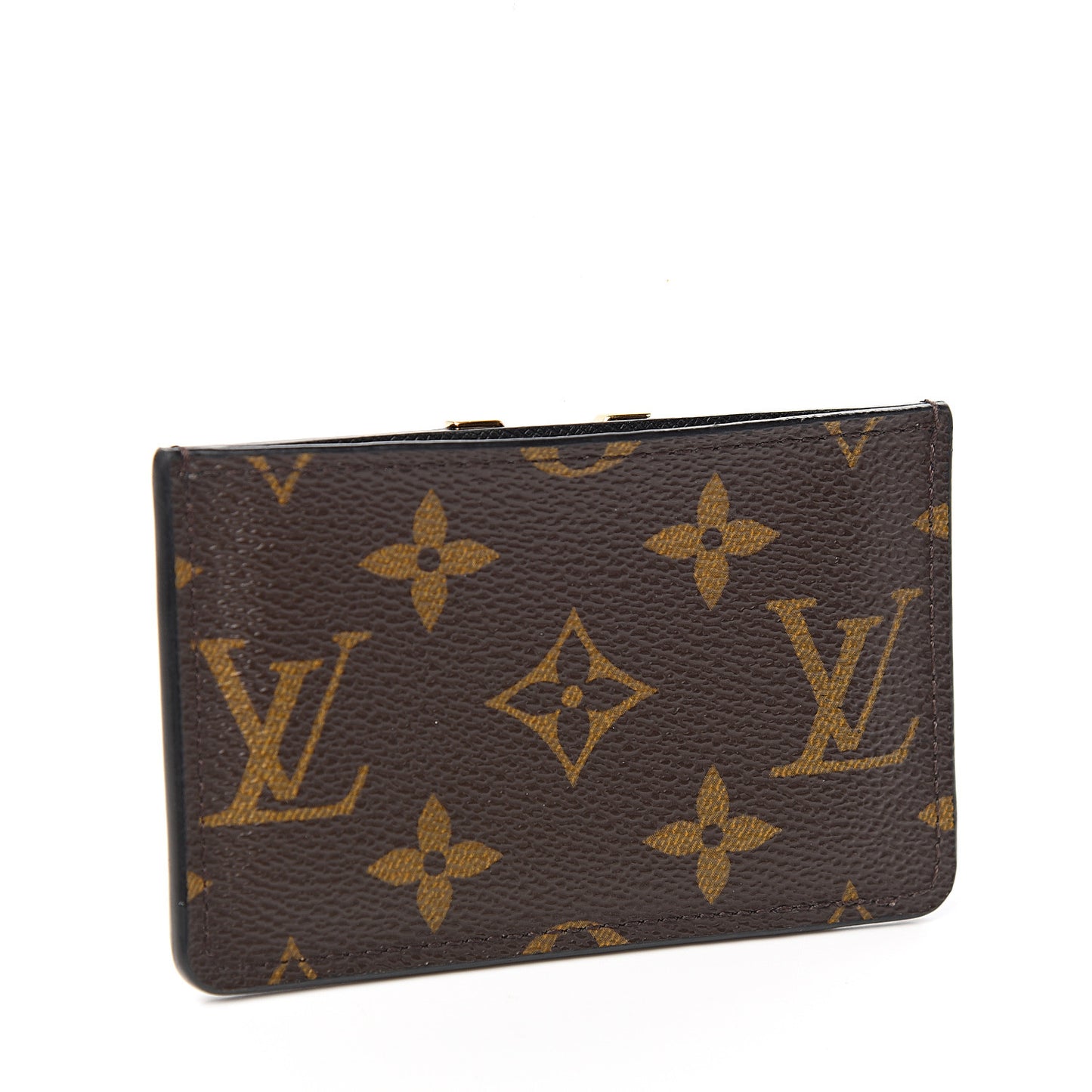 Monogram Calfskin Kimono Card Holder Black