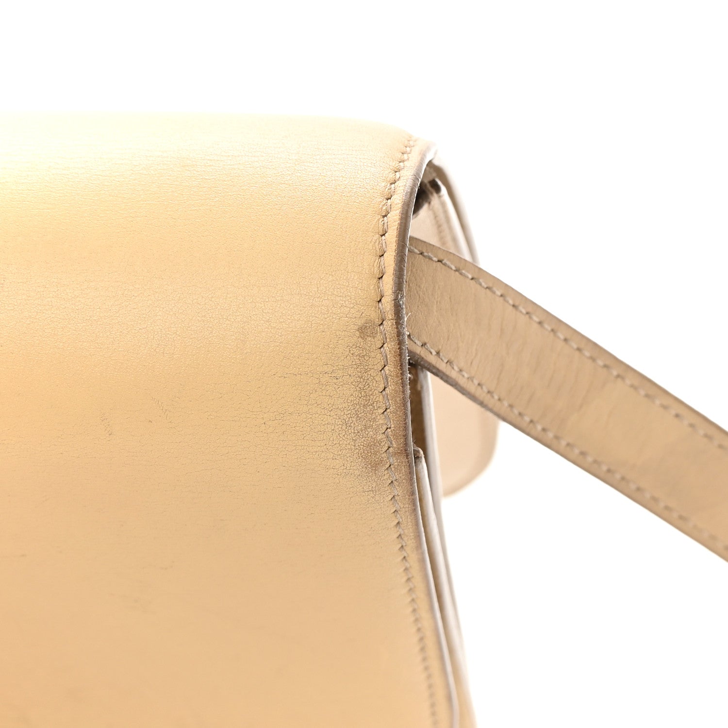 Celine Box Calfskin Medium Classic Box Flap Bag Powder 20 of 21