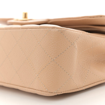Chanel Caviar Quilted Small Double Flap Beige 10 of 13