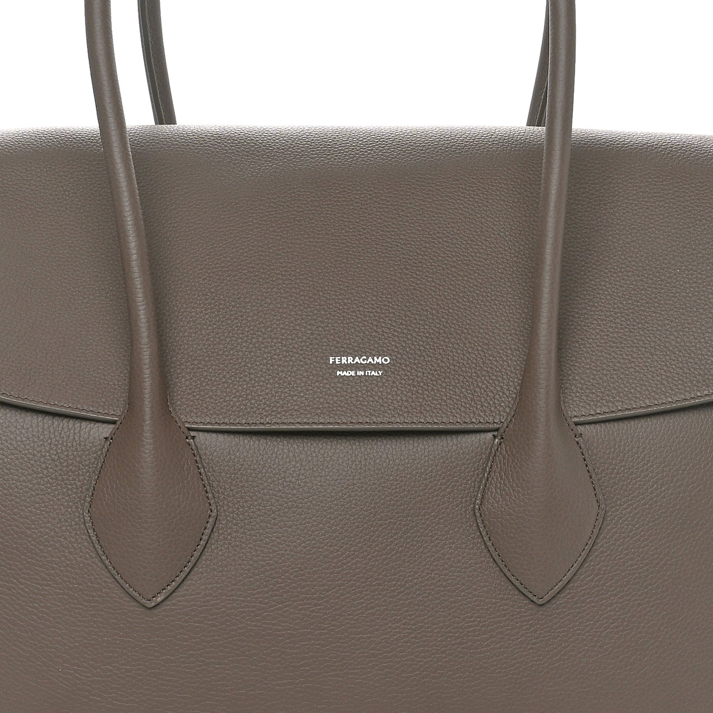 Calfskin East West Tote Bag Clay