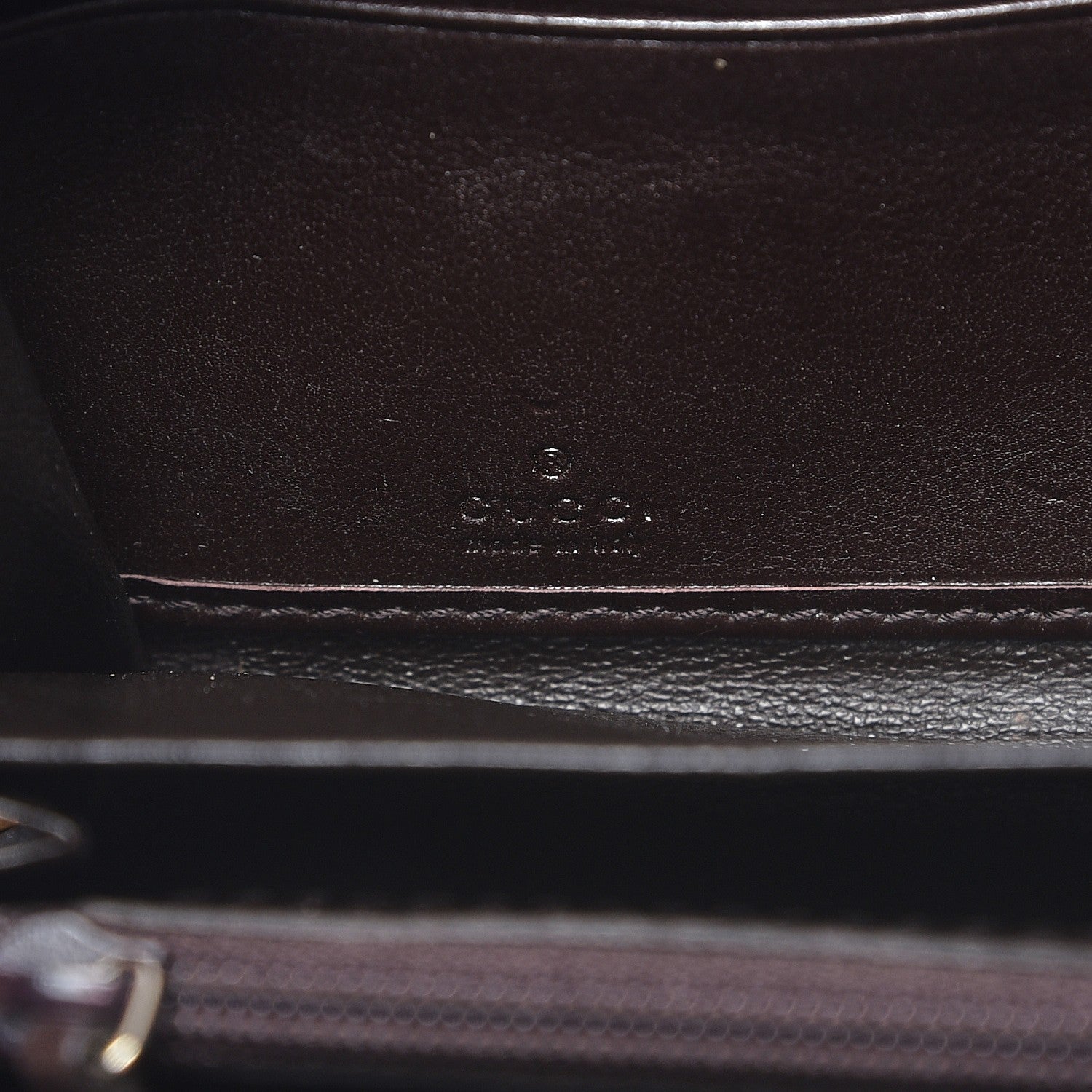 Gucci Guccissima Sukey Zip Around Wallet Dark Brown 17 of 20