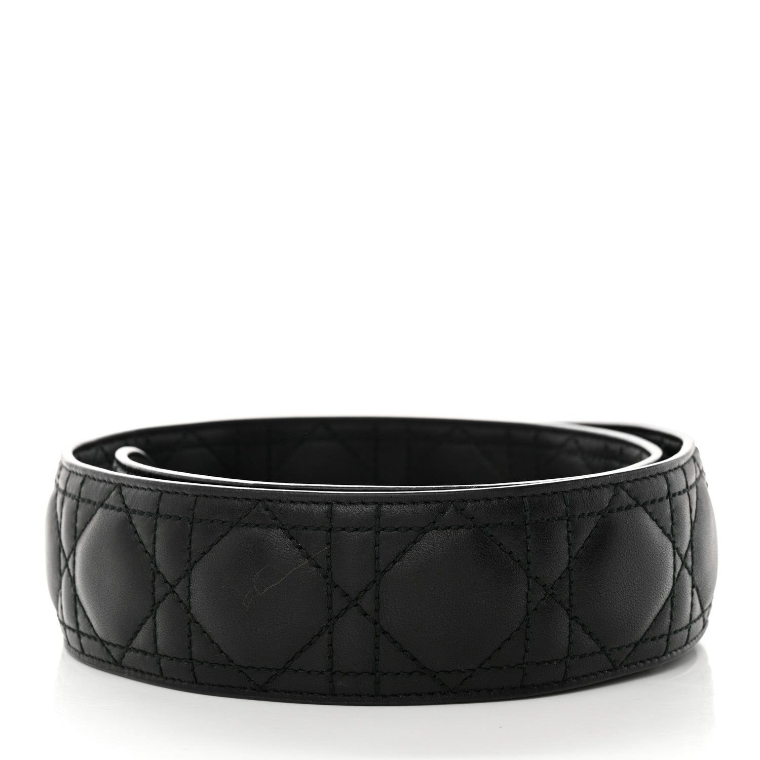 Christian Dior Lambskin Cannage Shoulder Strap Black 2 of 4