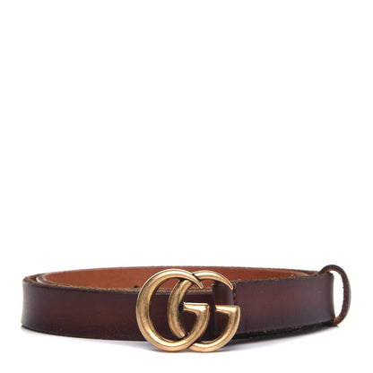 Gucci Faded Calfskin Double G 20mm Belt 70 28 Cuir 1 of 8