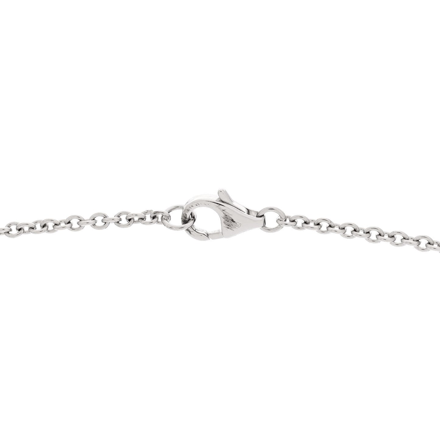 18K White Gold Interlocking LOVE Necklace