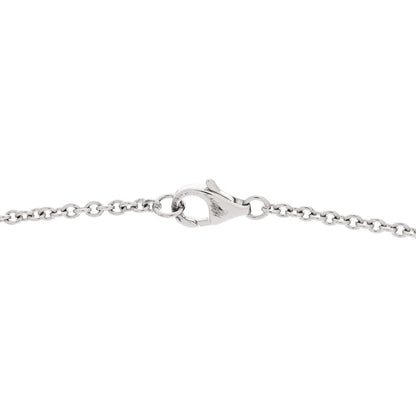 Cartier 18K White Gold Interlocking LOVE Necklace 6 of 6