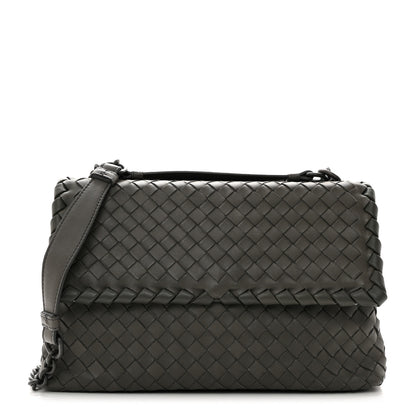 Bottega Veneta Nappa Intrecciato Medium Olimpia Bag Steel 1 of 11