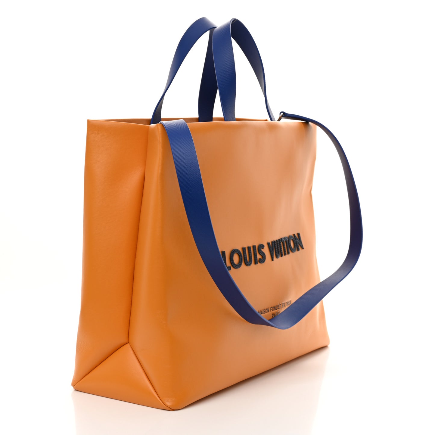 Cowhide Shopper Bag MM Safran