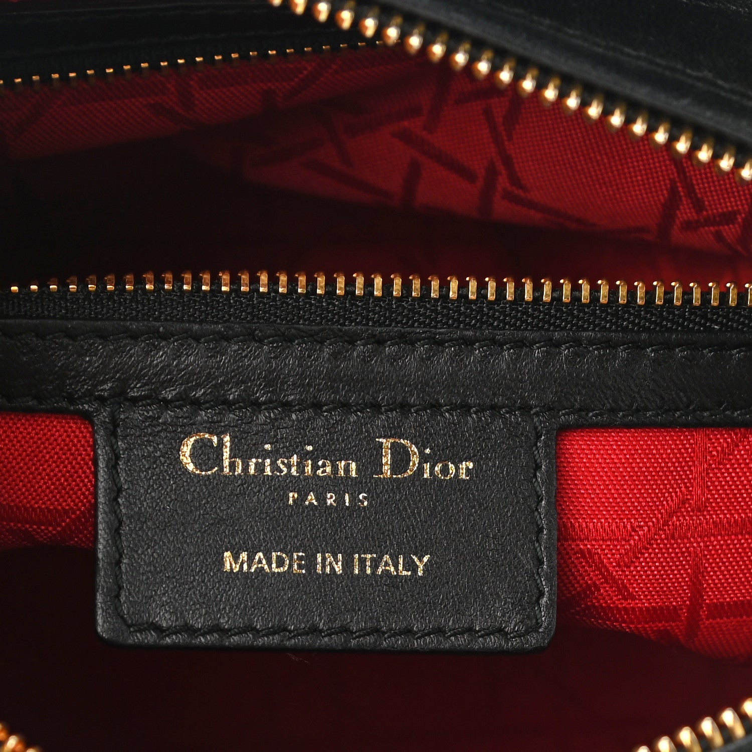 Christian Dior Lambskin Cannage Medium Lady Dior Black 6 of 10