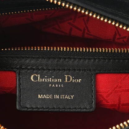 Christian Dior Lambskin Cannage Medium Lady Dior Black 6 of 10