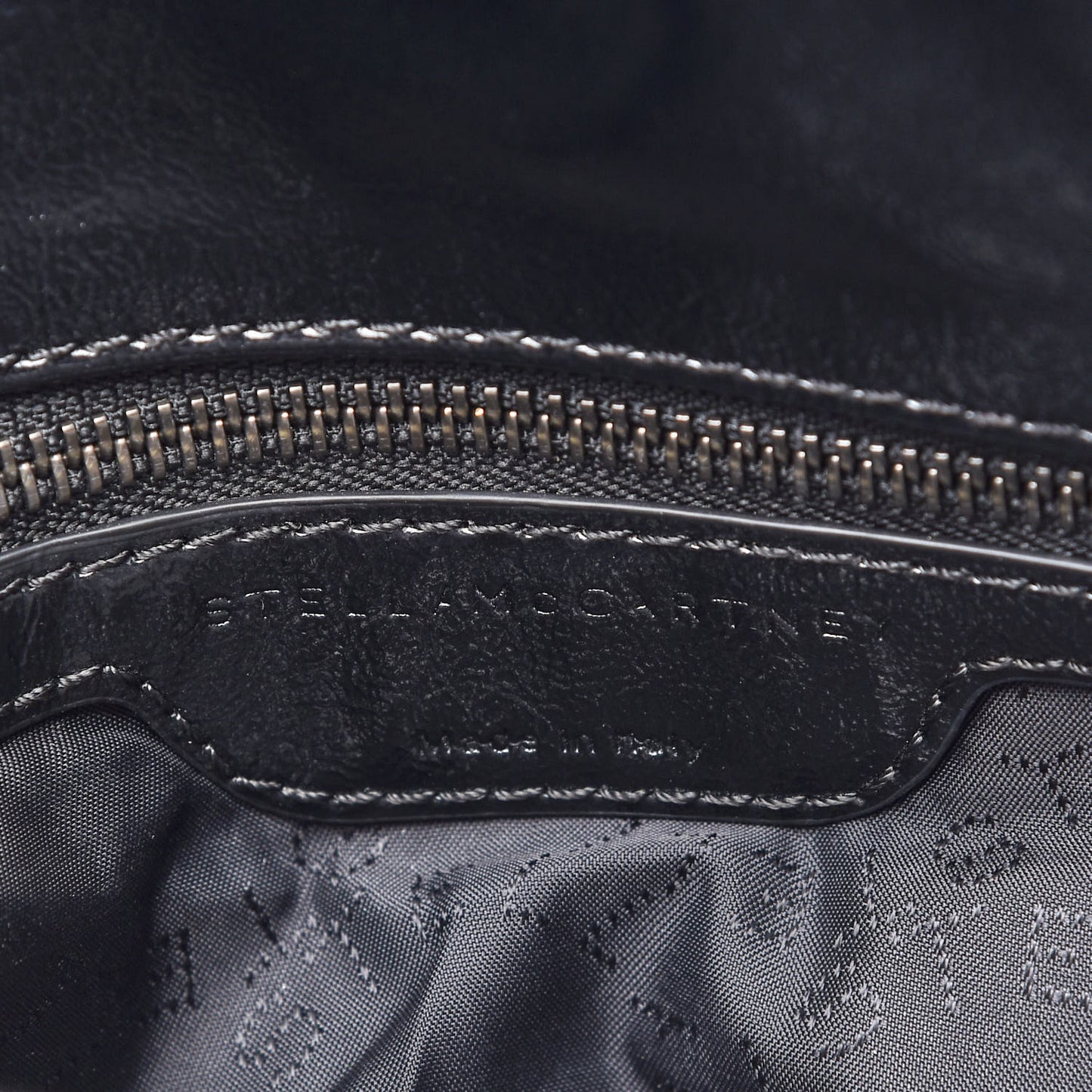Patent Eco Alter Nappa Quilted Small Falabella Tote Black