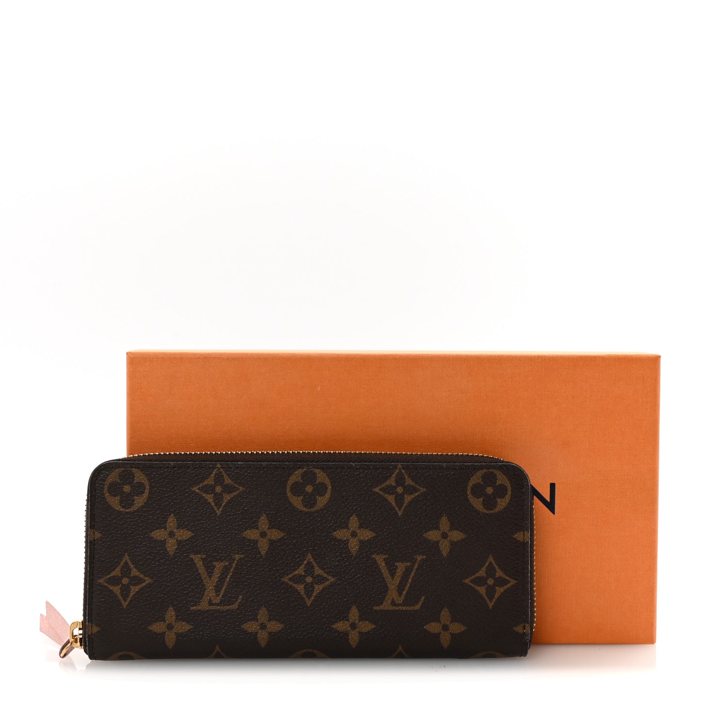 Monogram Clemence Wallet Rose Ballerine