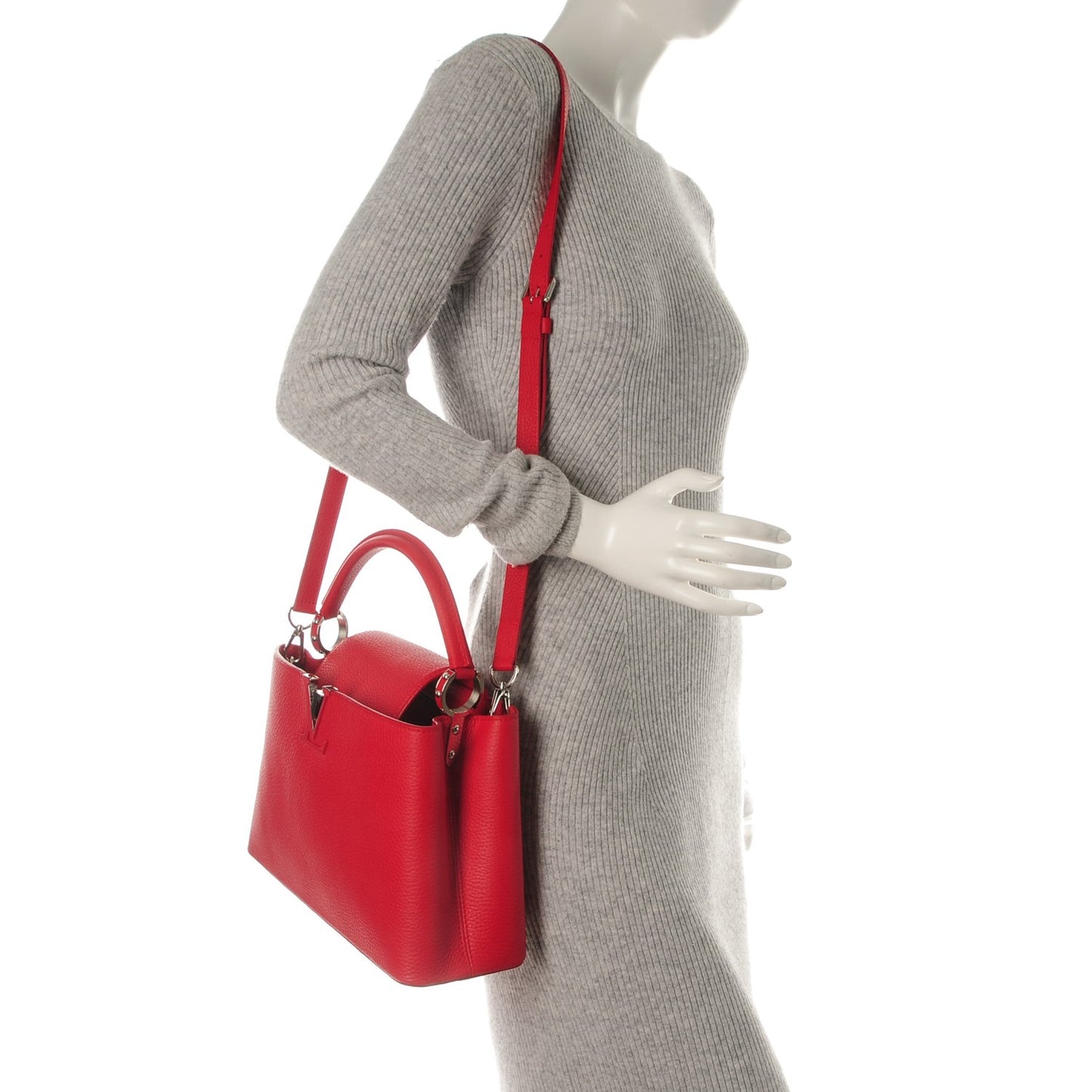 Taurillon Capucines PM Rubis