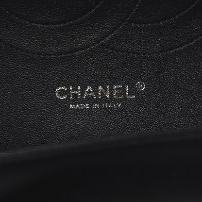 Chanel Lambskin Chevron Quilted Jumbo Double Flap So Black 6 of 11