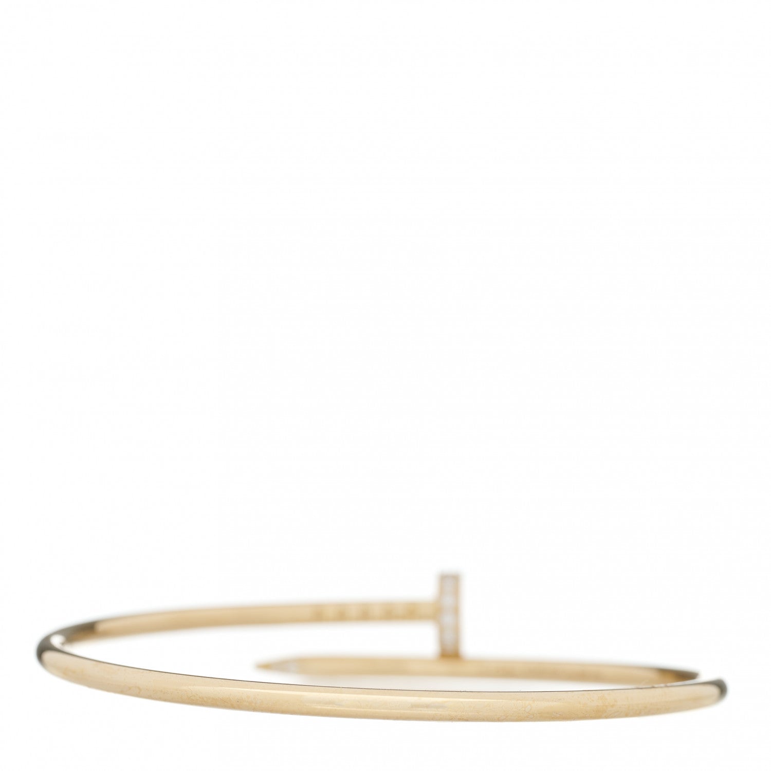 Cartier 18K Yellow Gold Diamond Small Juste Un Clou Bracelet 15 2 of 3