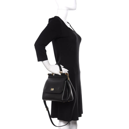 Dolce & Gabbana Dauphine Medium Miss Sicily Satchel Black 4 of 12