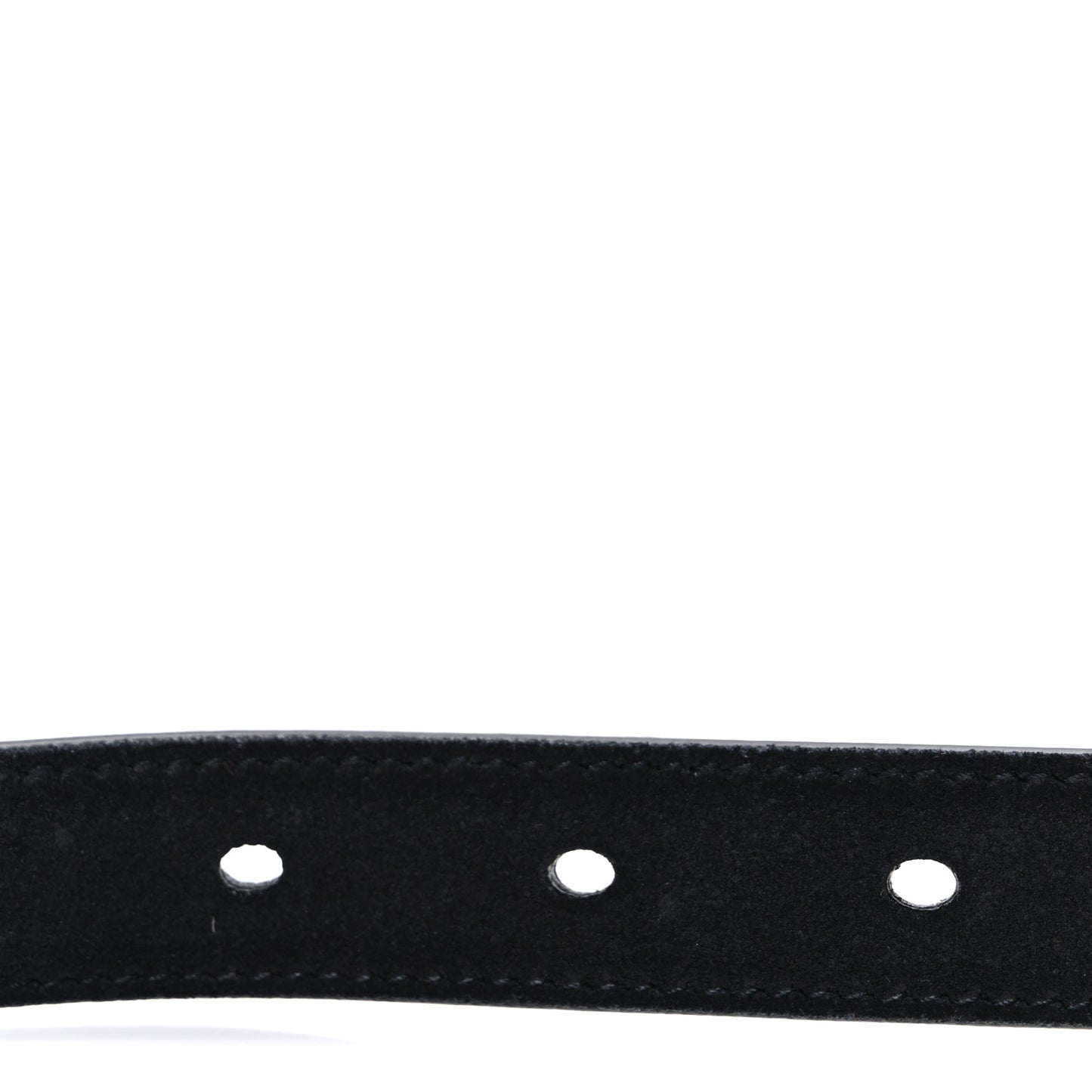 Suede Monogram Cassandre Extra Thin Square Buckle Belt 85 34 Black