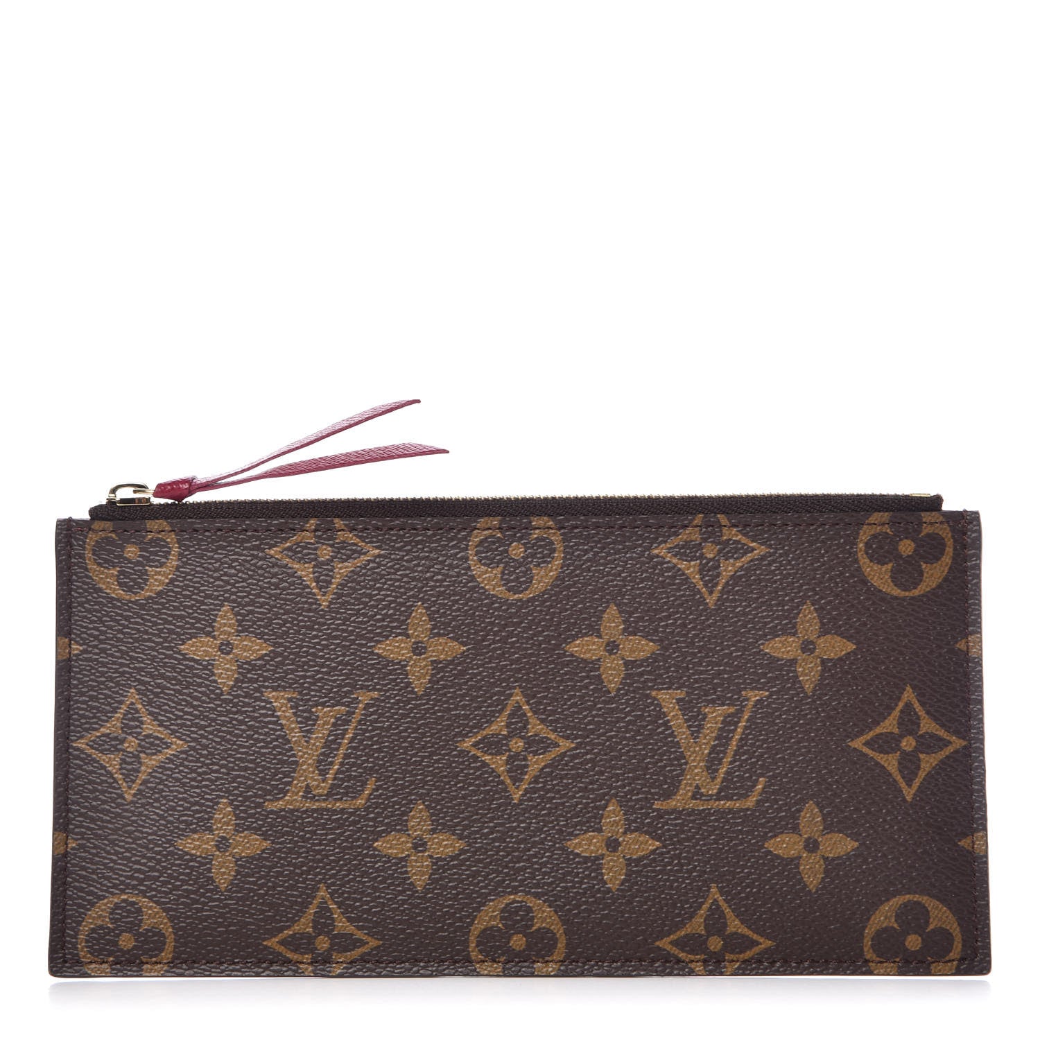 Louis Vuitton Monogram Felicie Chain Wallet Zippered Insert Fuchsia 1 of 7