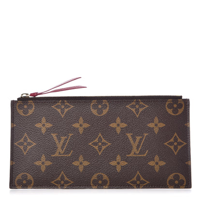 Louis Vuitton Monogram Felicie Chain Wallet Zippered Insert Fuchsia 1 of 7