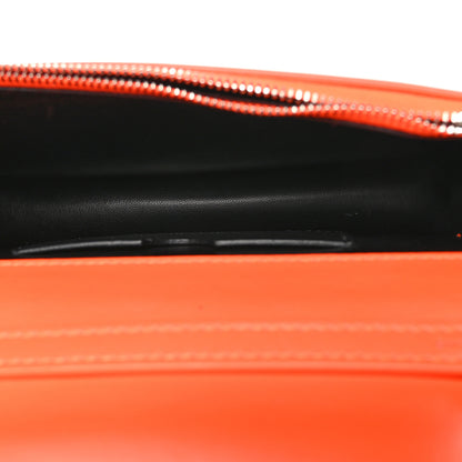 Off-White Calfskin Jitney 0.5 Cash Inside Crossbody Bag Orange 5 of 9