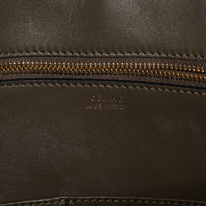 Celine Crocodile Embossed Nubuck Small Tie Knot Tote Dark Grey 12 of 14